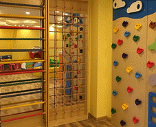 Vidinė medinė laipiojimo siena